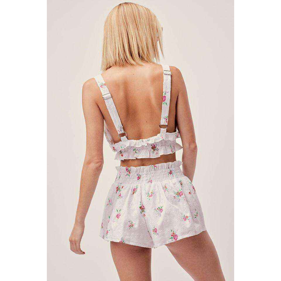 Tarte Eyelet Crop Top  Shorts Set