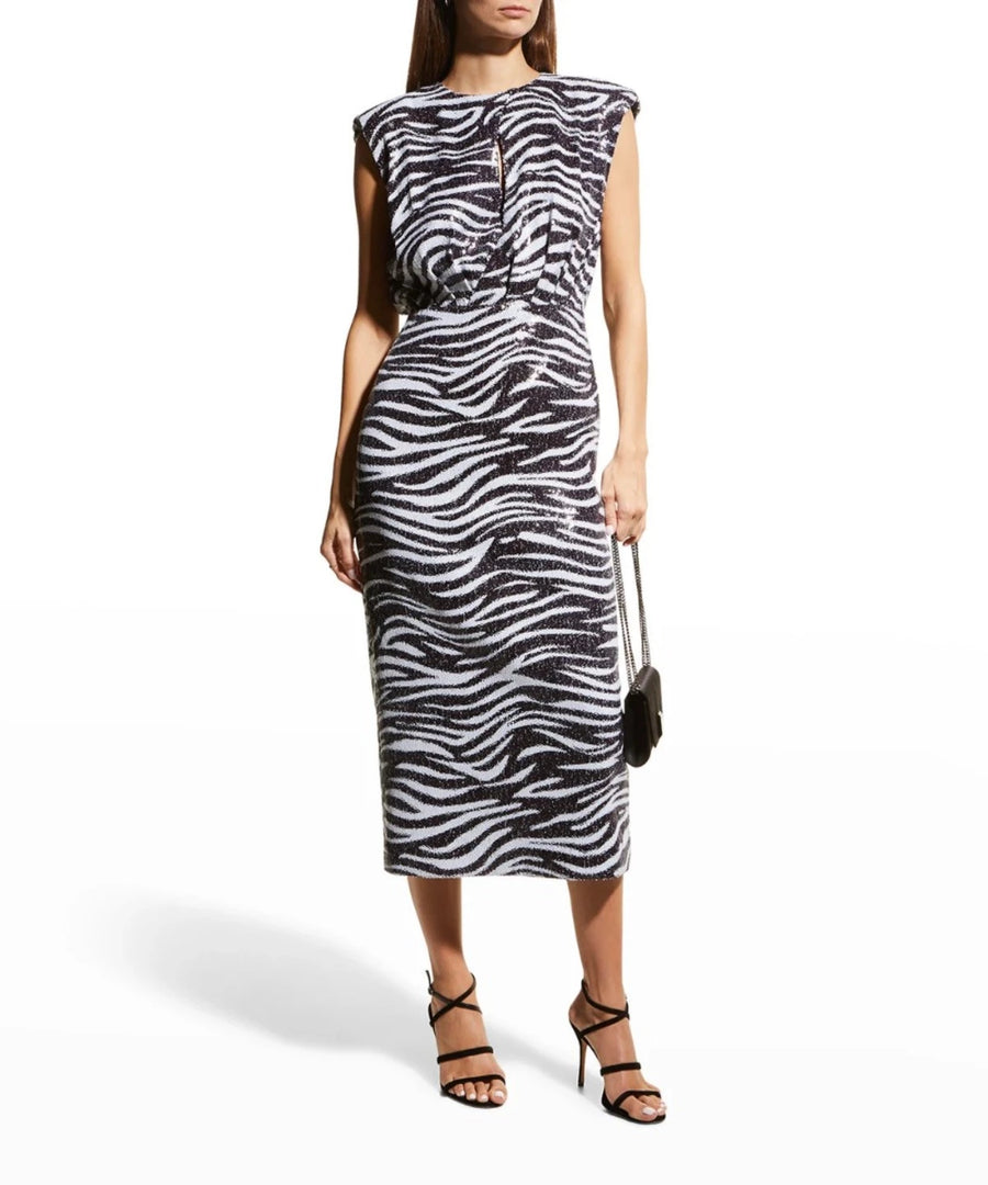 Susanita Animal Sequin Strong - Shoulder Dress