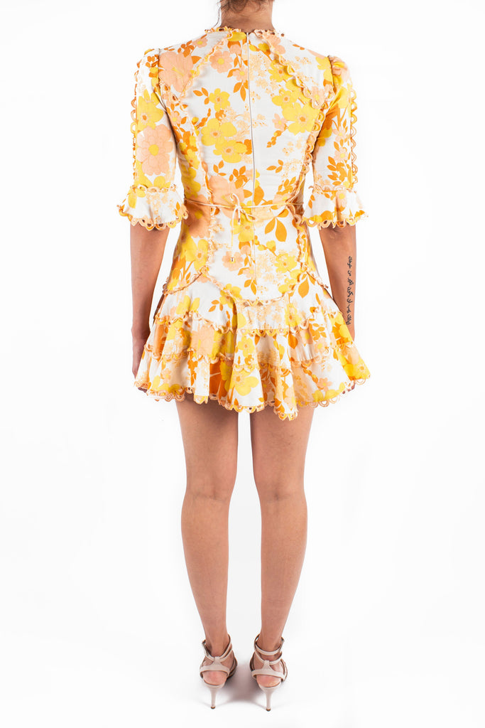 Primrose Flutter Dress Back