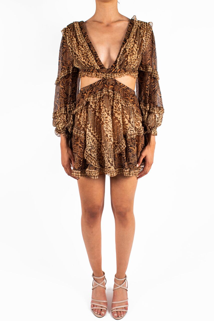 Tali Batik Cut Out Dress Front