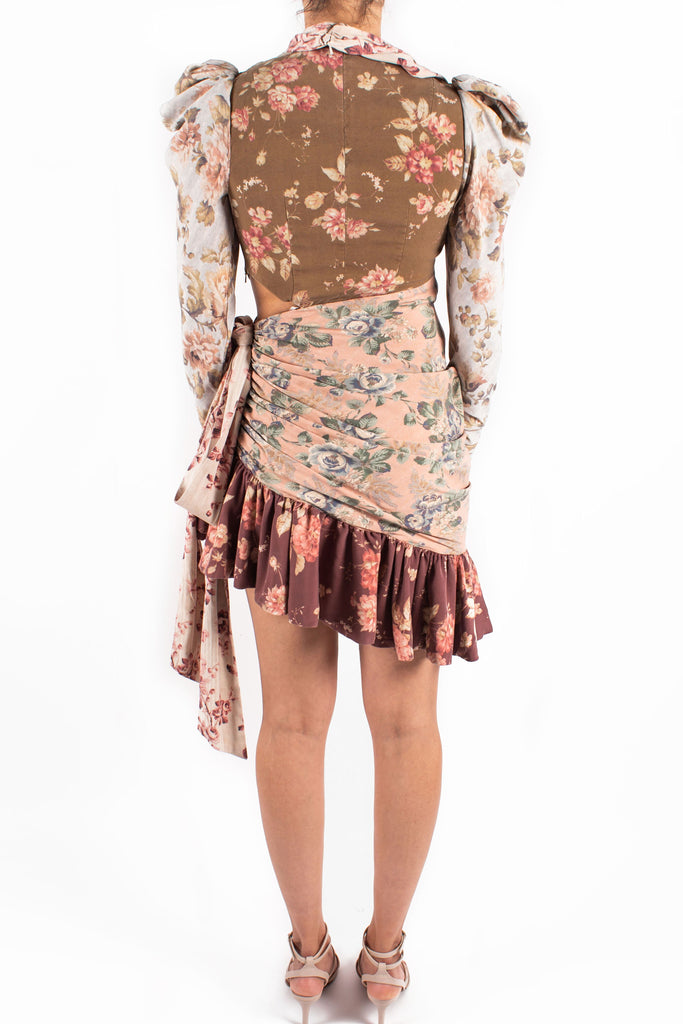 Tempest Tucked Contour Mini Dress Back