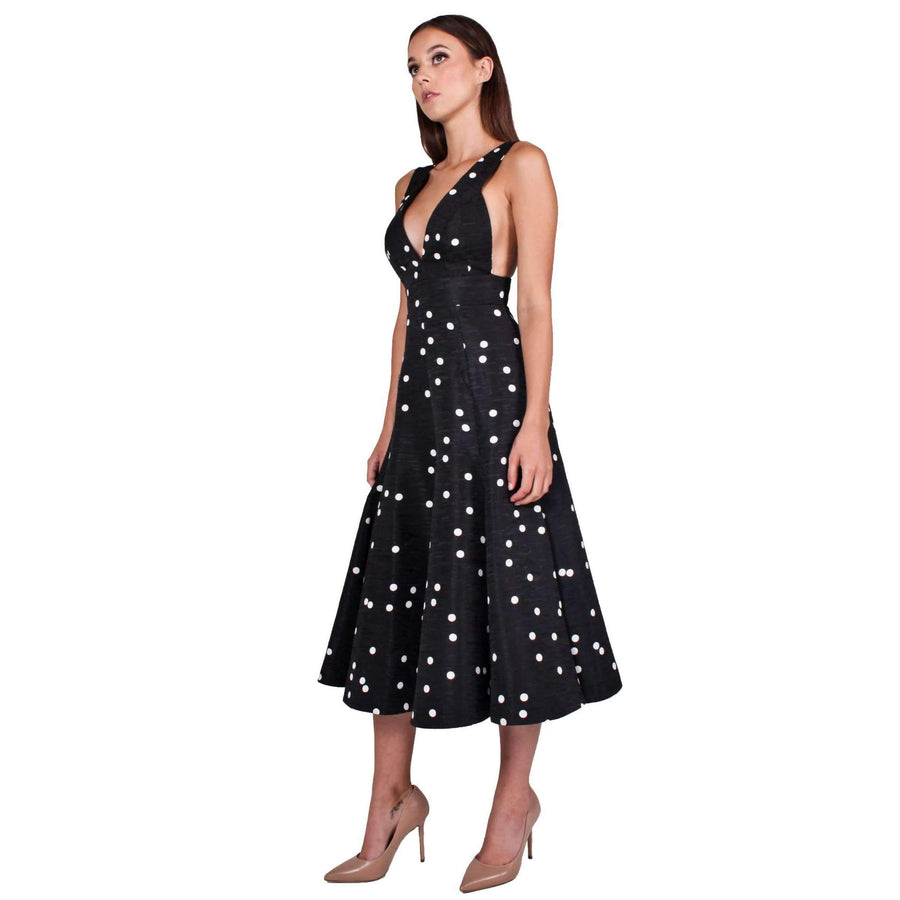 Confetti V-Shape Ball Dress