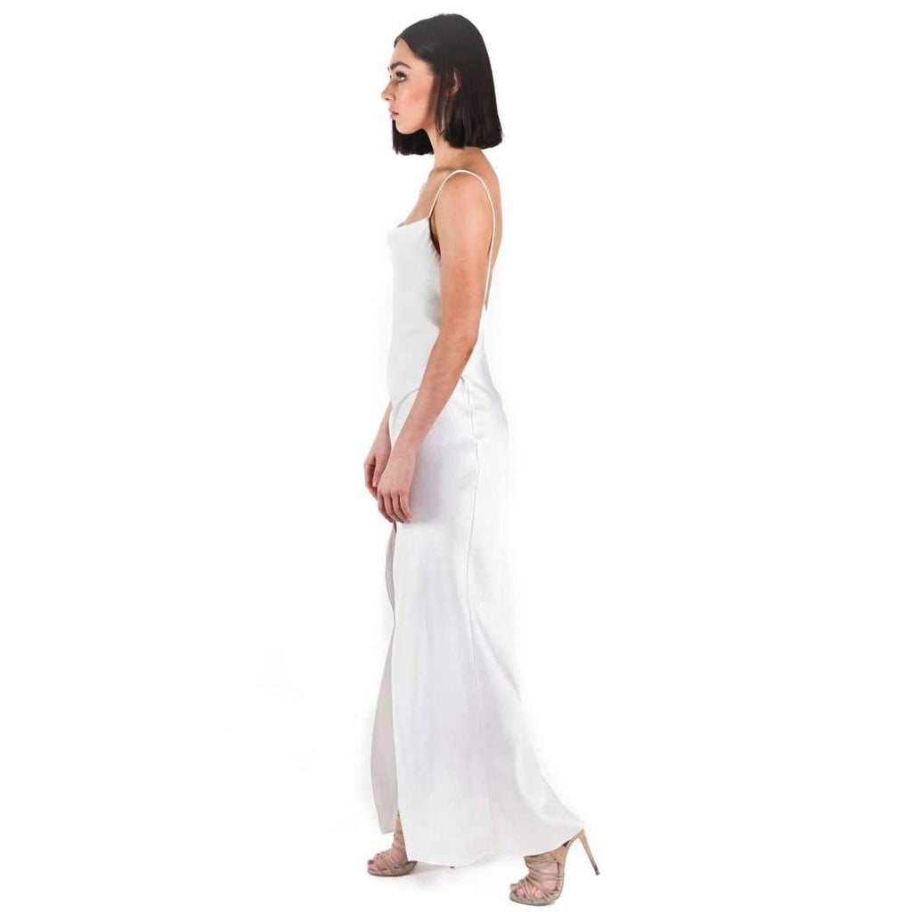 Bowery Slip Dress Cold White
