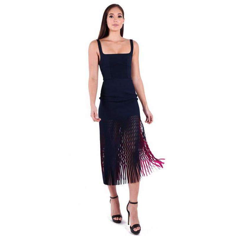 dion lee trapeze pleated dress Pleat Back Trapeze Gown w/ Belt 6 / Pink QB