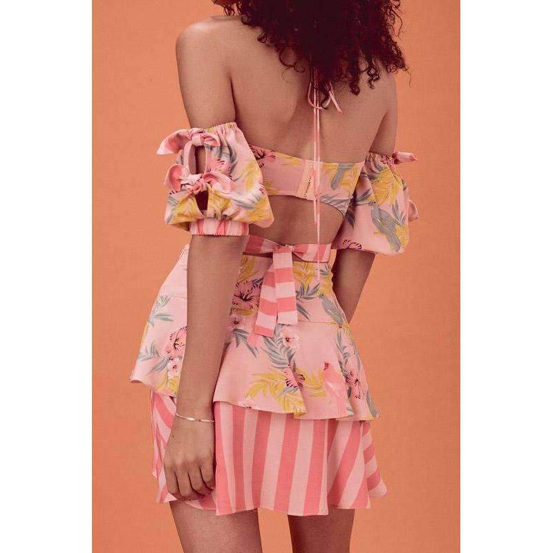 Antigua Crop Top and Skirt Set