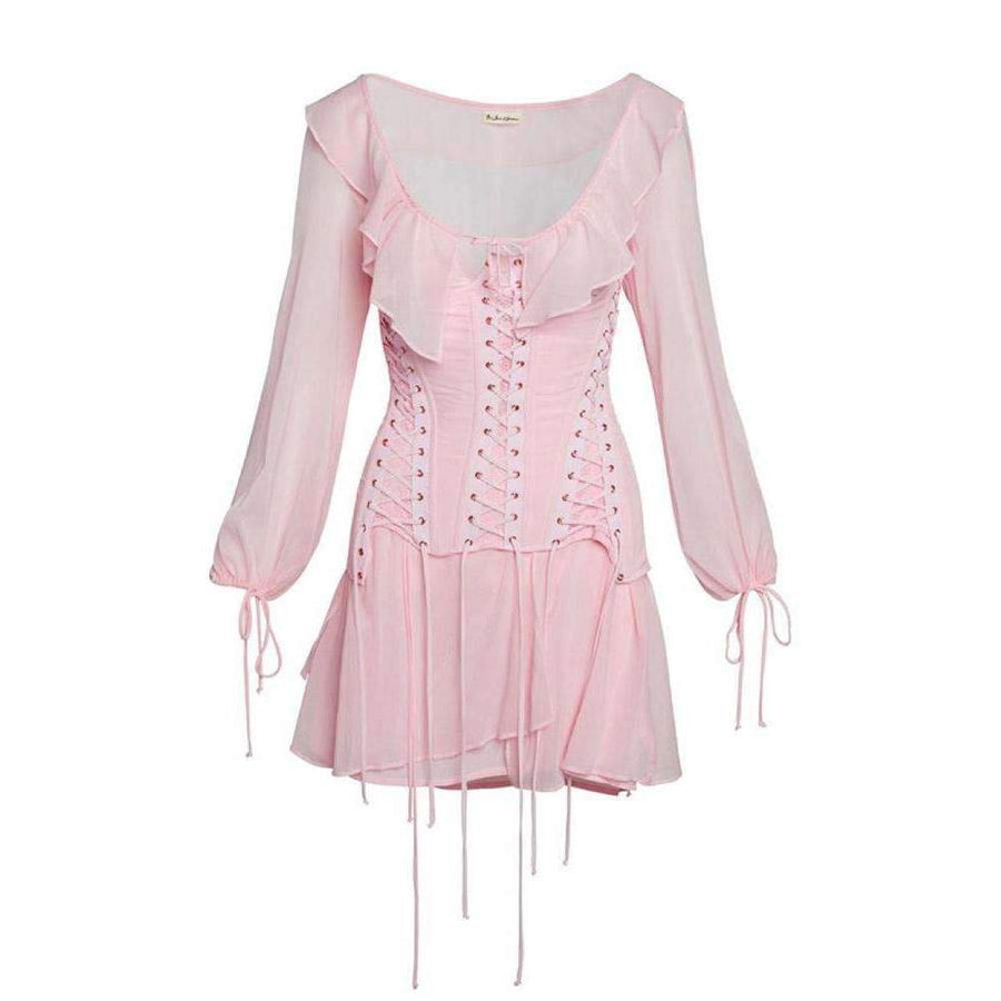 Lillie Chiffon Corset Dress