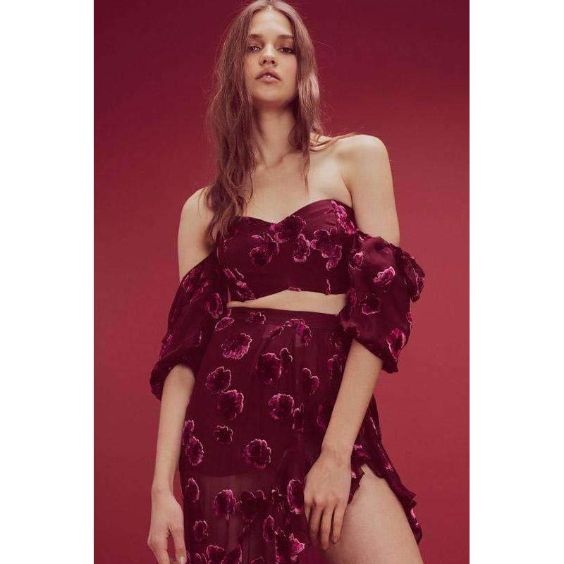 Sophie Velvet Floral Top