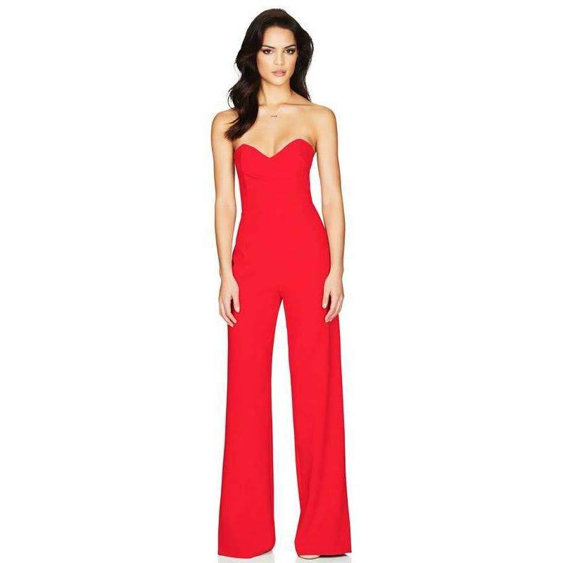 Bisous Jumpsuit Red