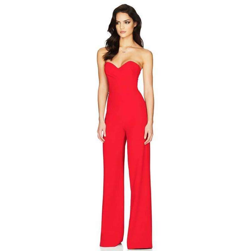 Bisous Jumpsuit Red