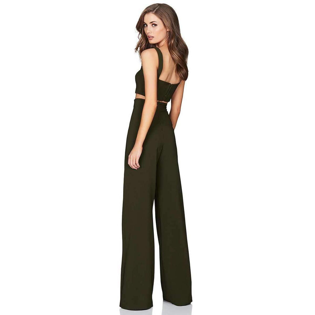 Milano Crop Pant Set Olive