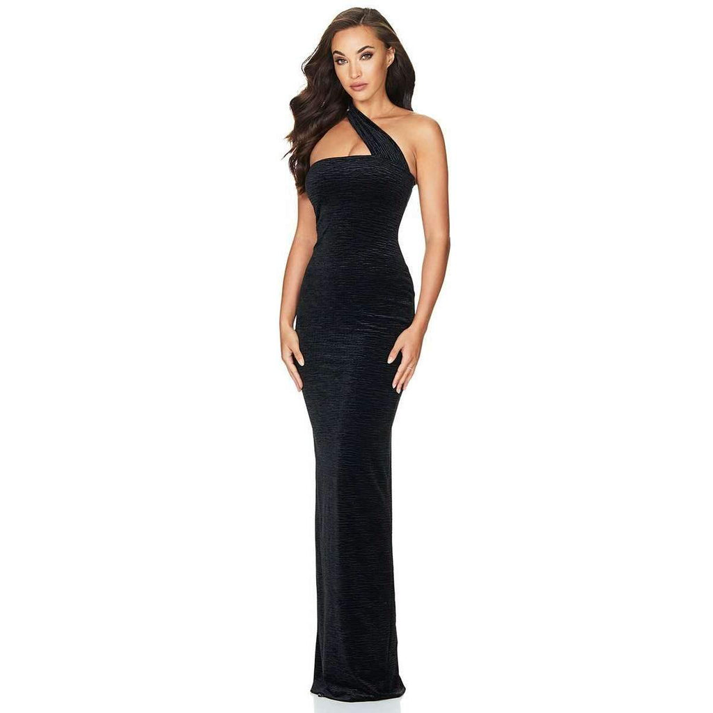 Secret Velvet Gown Black