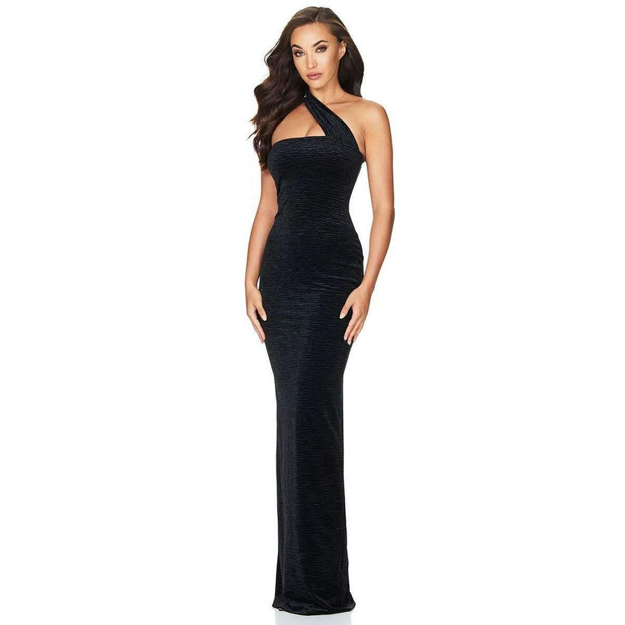 Secret Velvet Gown Black