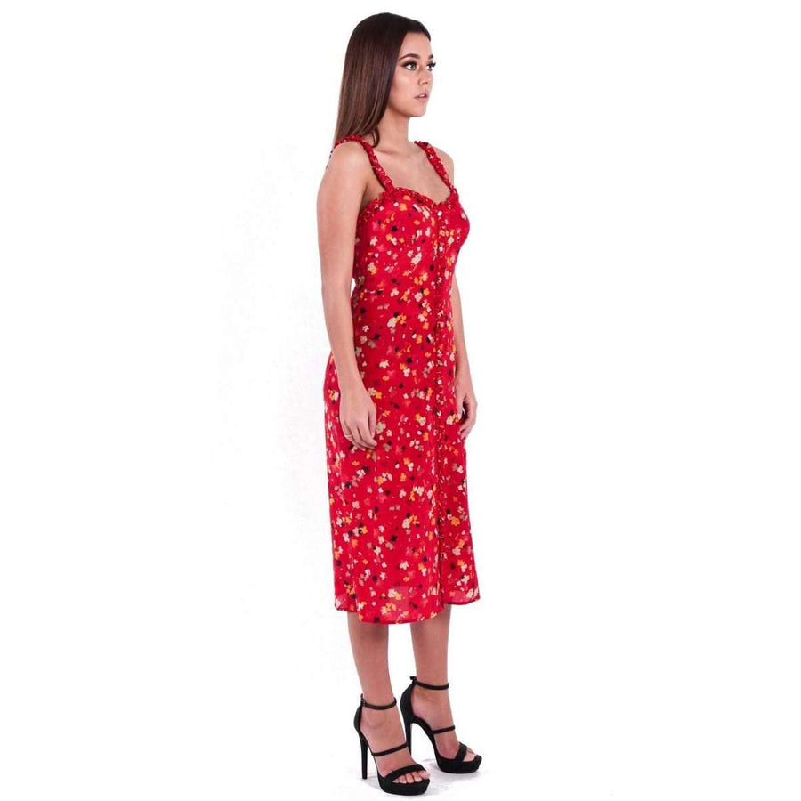 The Juliet Rouge Fleur Dress