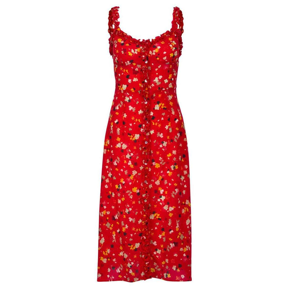 The Juliet Rouge Fleur Dress