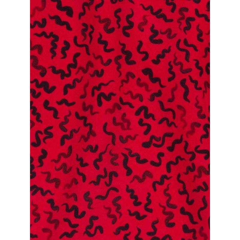 The Venus Red Squiggle Dress