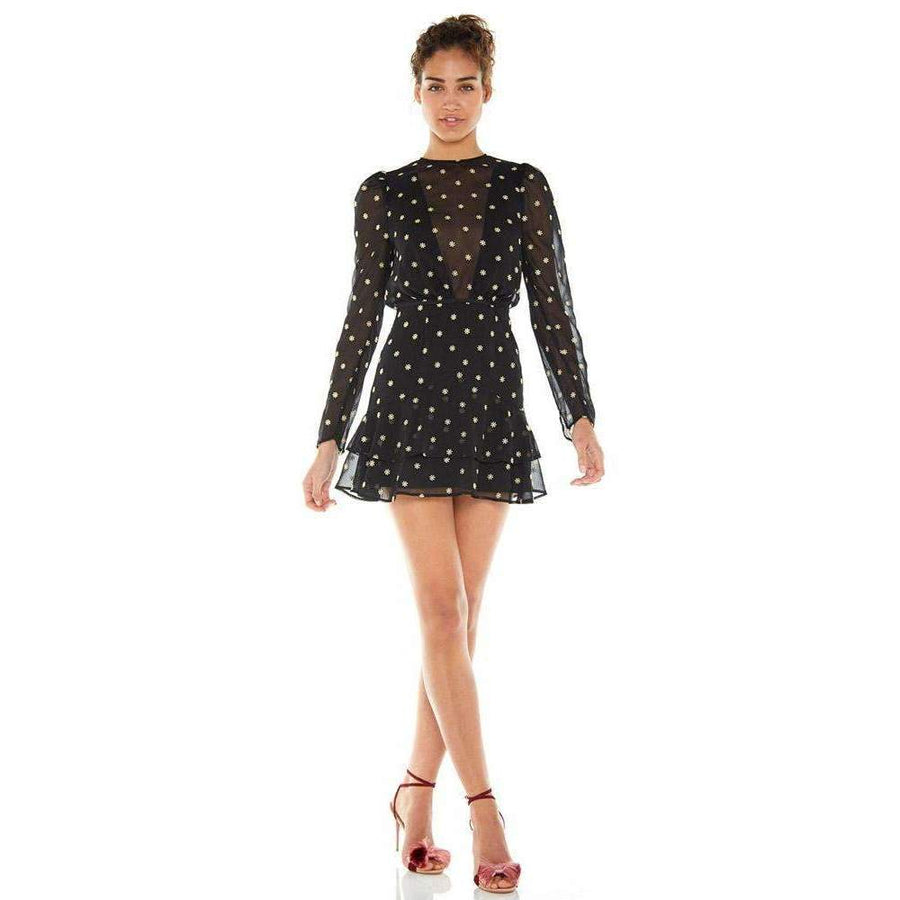 Heart Fire Long Sleeve Mini Dress