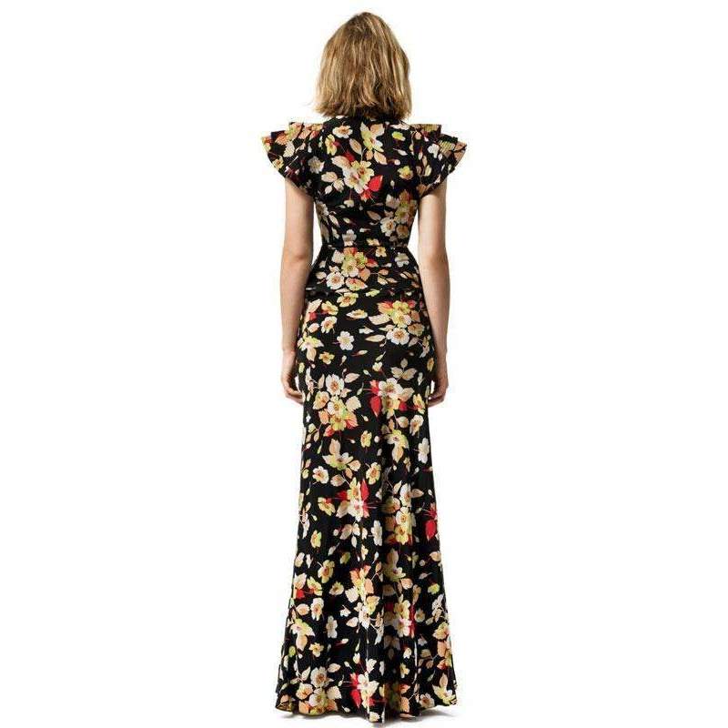 Butterfly Silk Floral Jasmine Dress
