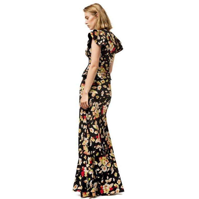 Butterfly Silk Floral Jasmine Dress