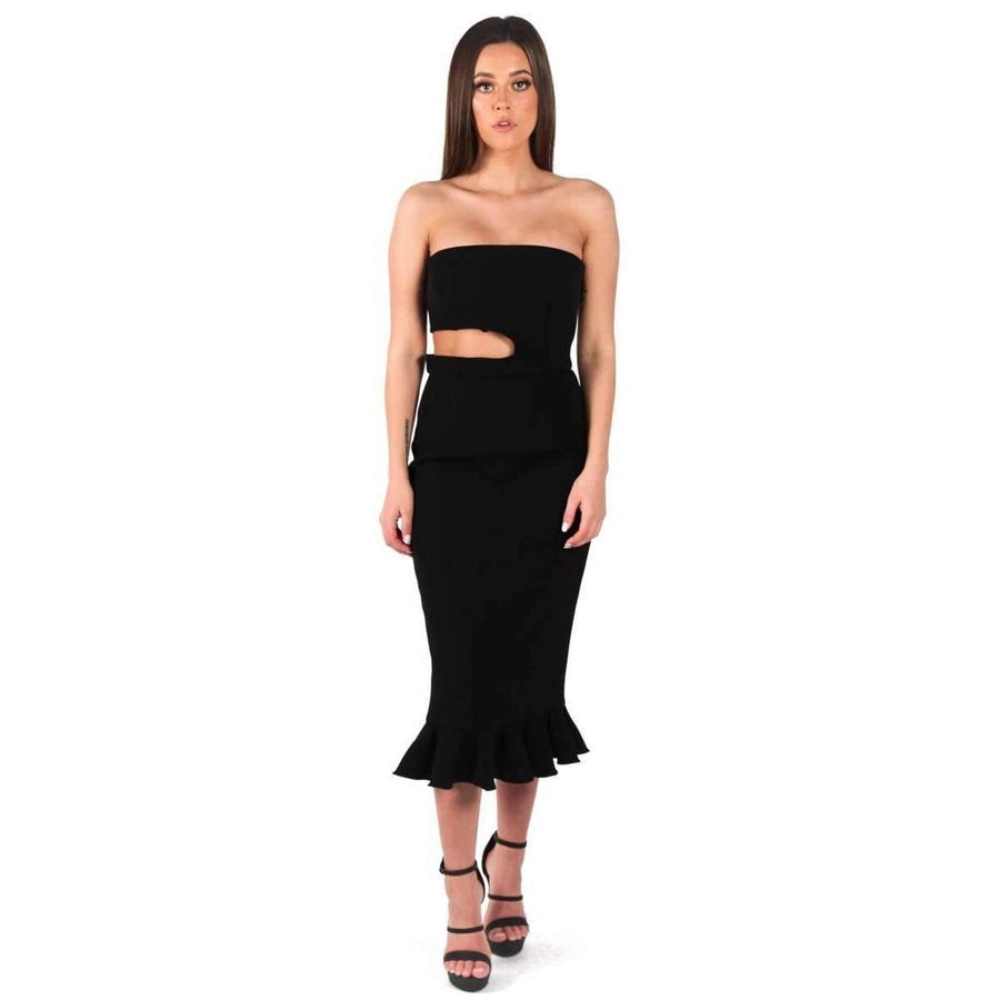Double Crepe Kaitlin Dress Black