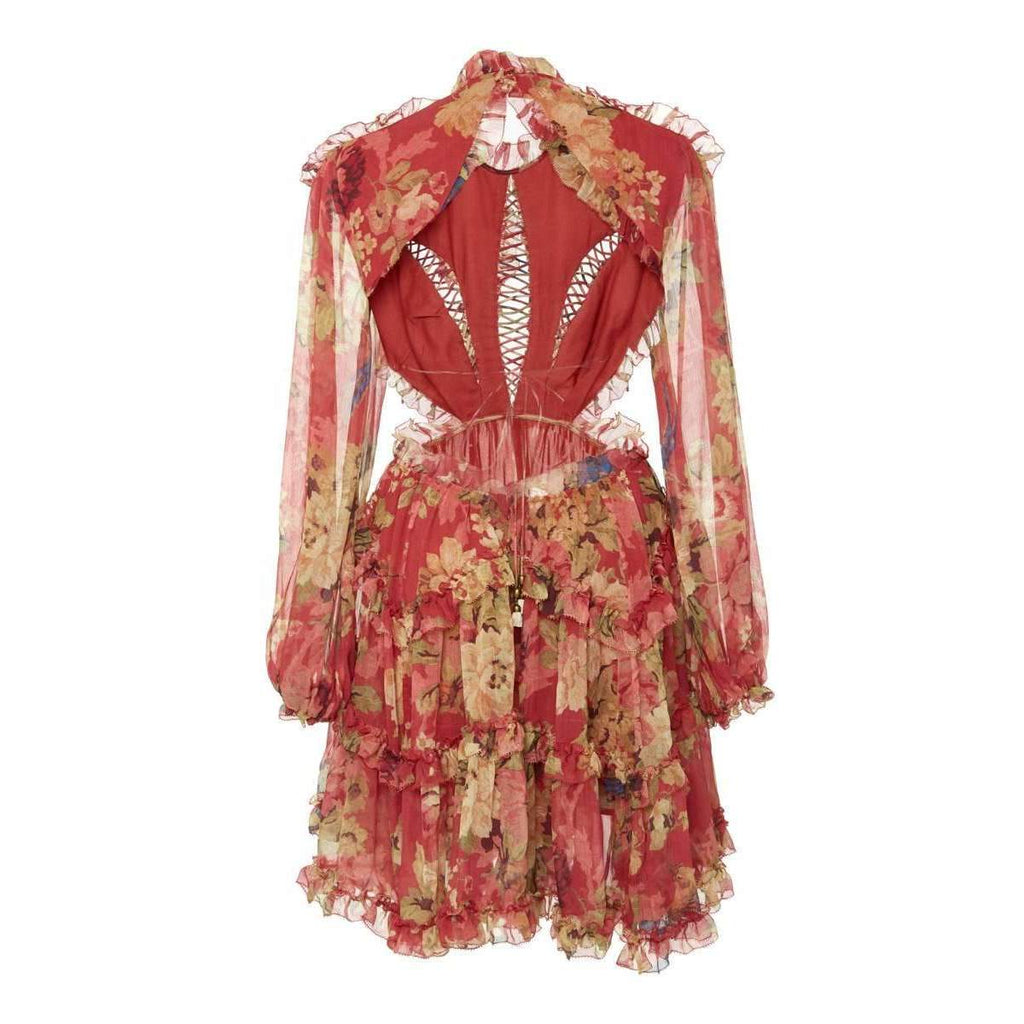 Melody Lace Up Short Dress