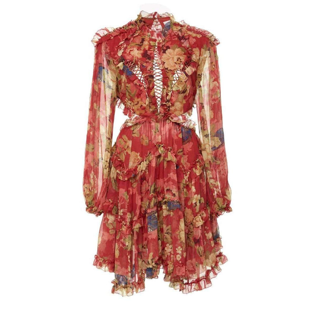 Melody Lace Up Short Dress